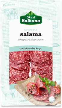 Salama de boeuf en tranches 80gr halal Okusi Balkana 08/12/26